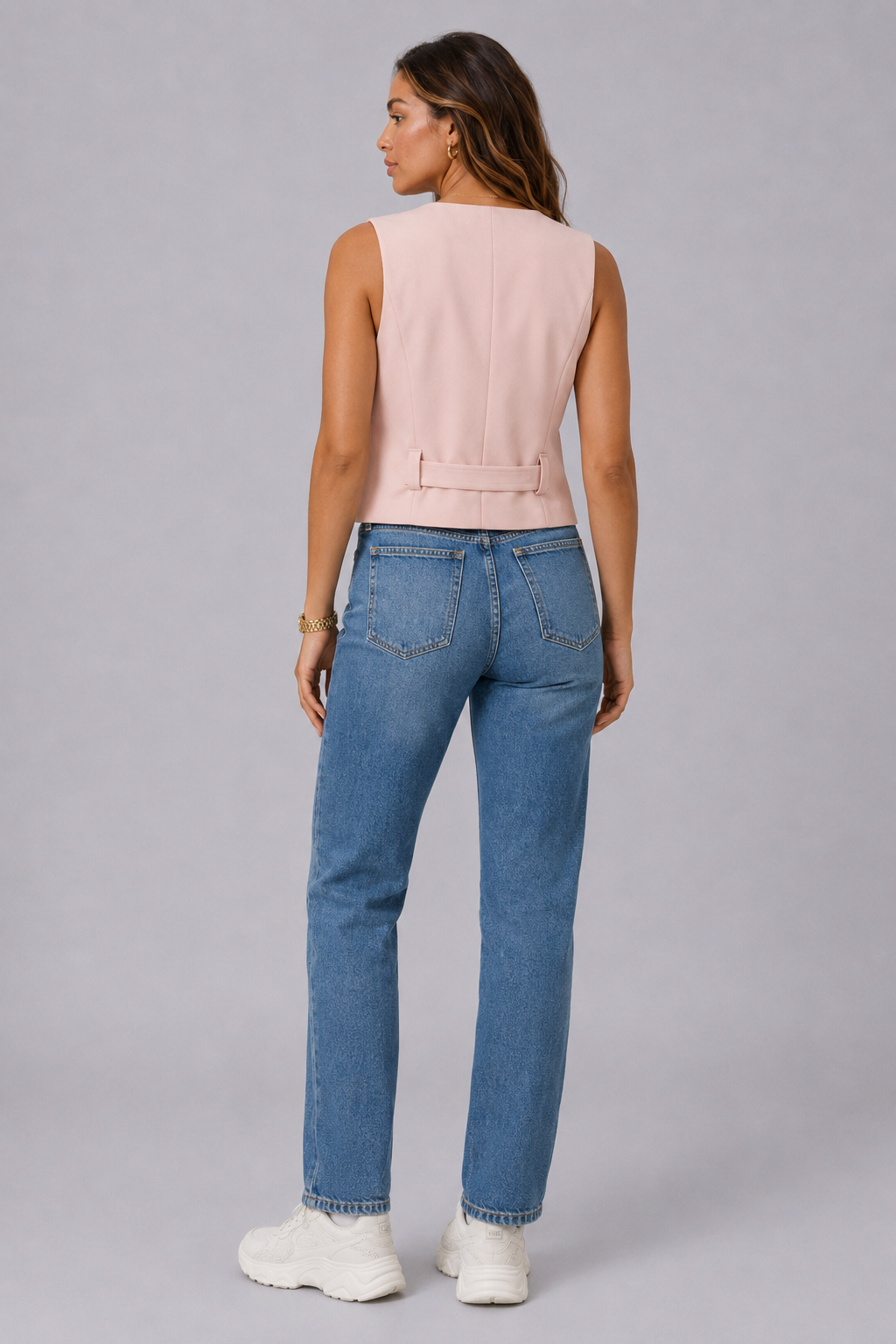 Chic Cropped Suit Vest