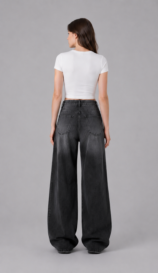 Vintage High-Waist Bell Bottom Jeans
