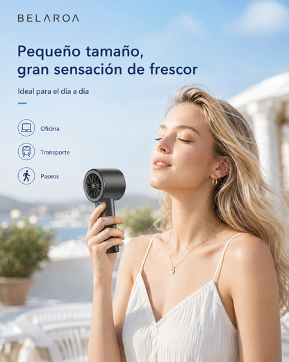 Ventilador Portátil Ultrapotente: Enfriamiento Instantáneo con Pantalla LED Digital (100 Velocidades)