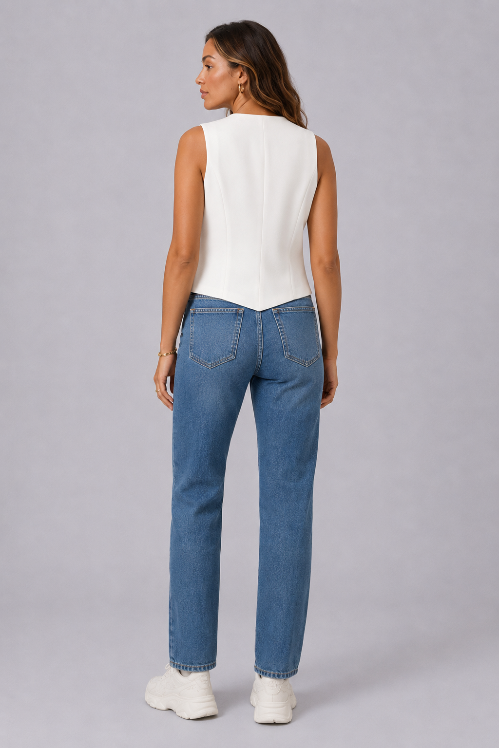 Chic Cropped Suit Vest