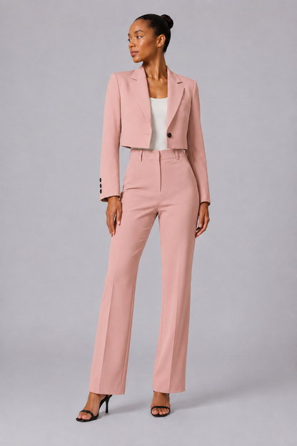 Chic Cropped Blazer Jacket