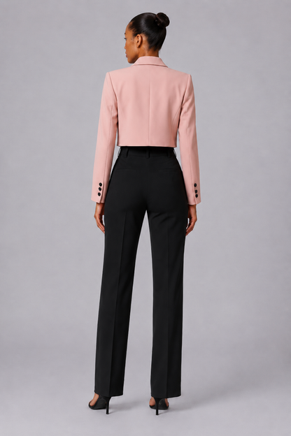 Chic Cropped Blazer Jacket