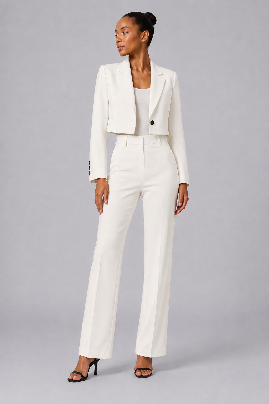 Chic Cropped Blazer Jacket