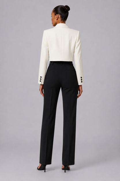 Chic Cropped Blazer Jacket