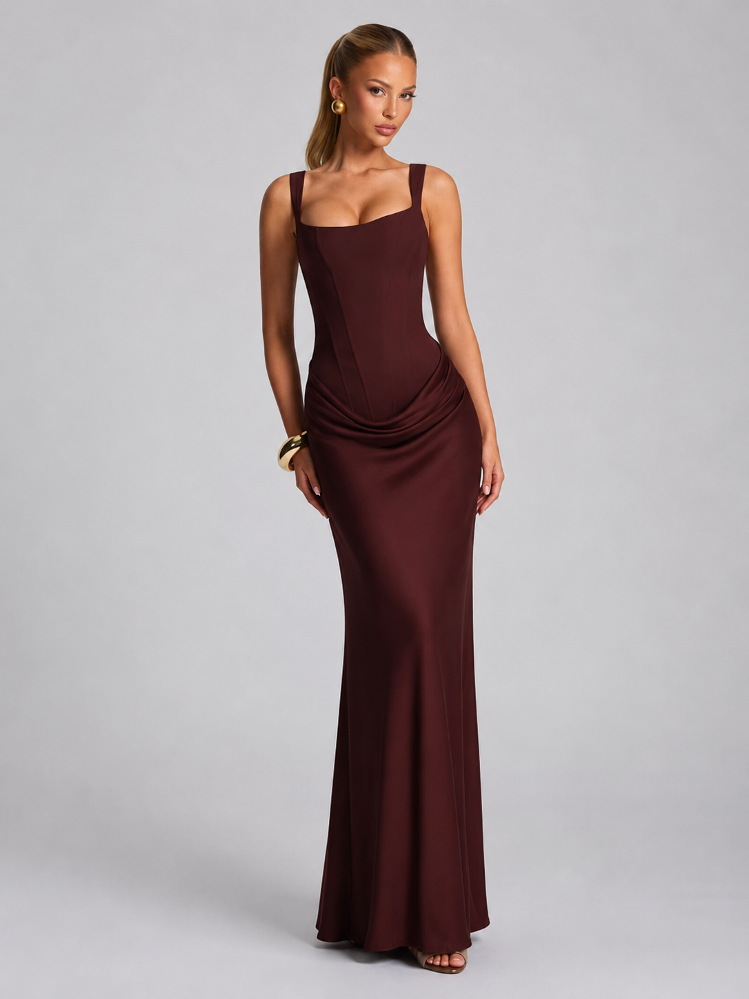 Corset Maxi Evening Dress