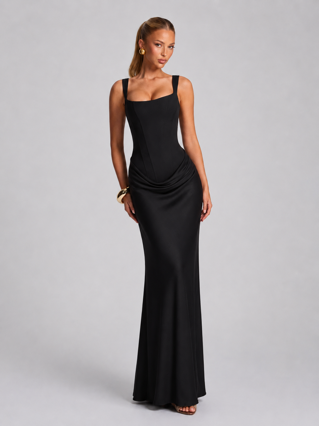 Corset Maxi Evening Dress