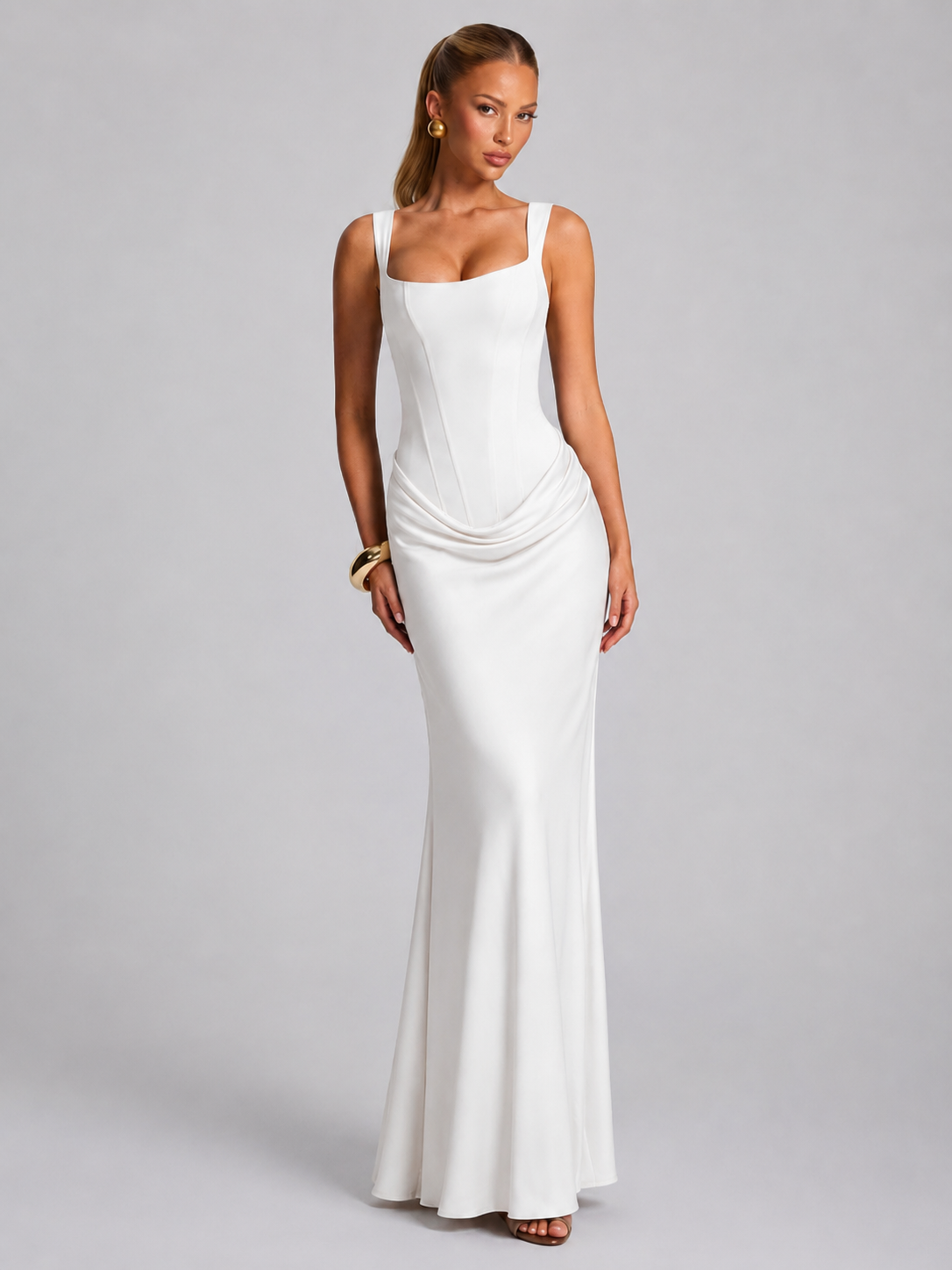 Corset Maxi Evening Dress