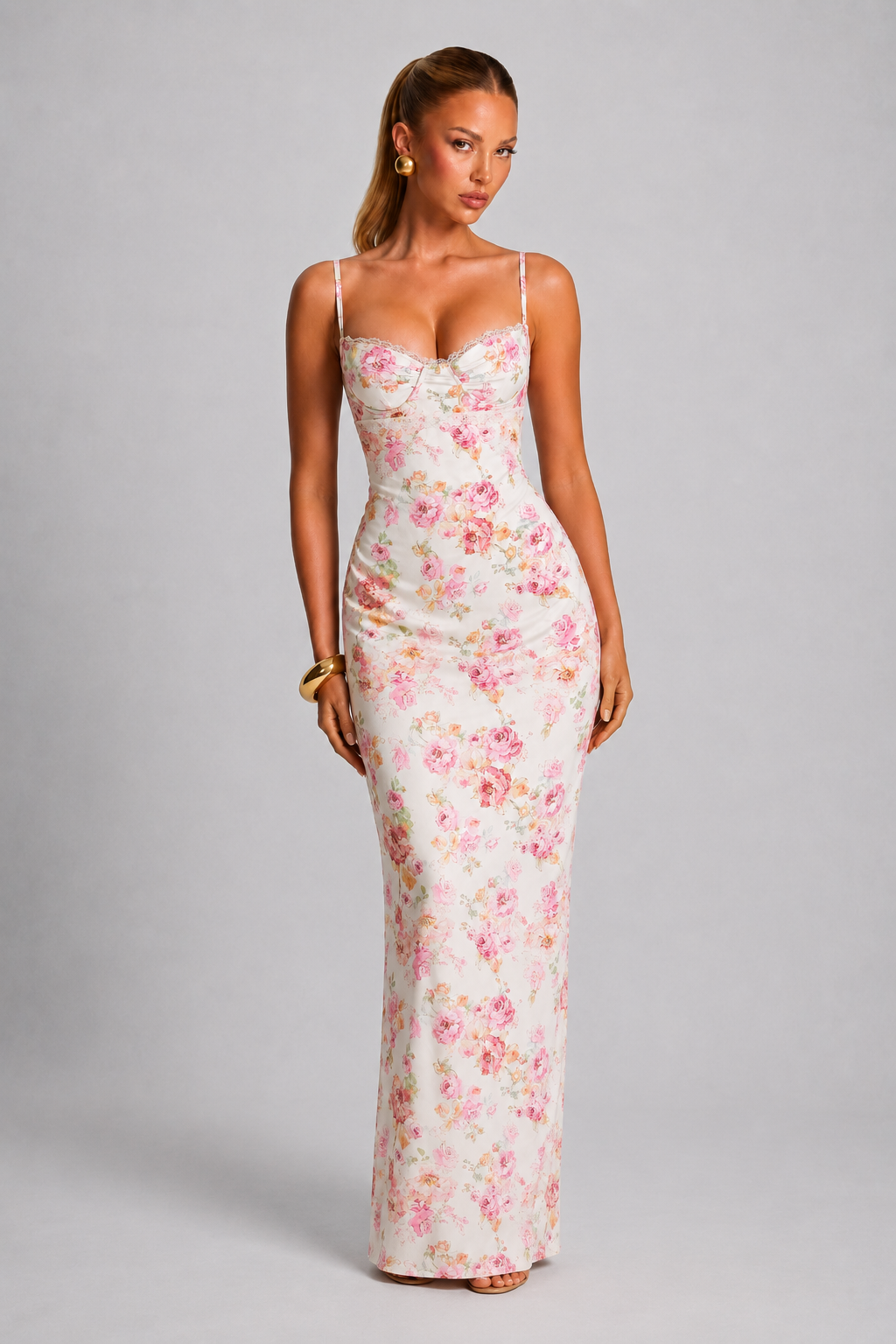 Floral Floral Print Maxi Dress