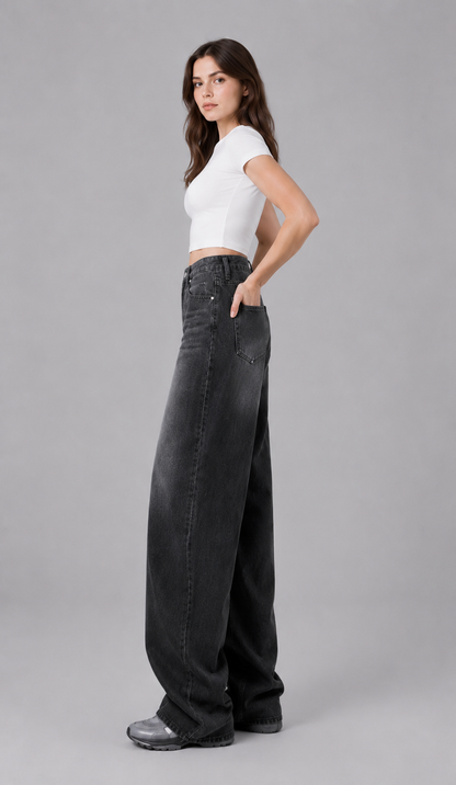 Vintage High-Waist Bell Bottom Jeans