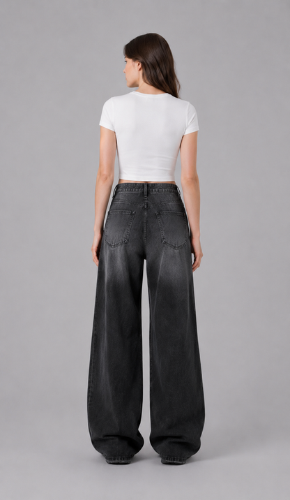 Vintage High-Waist Bell Bottom Jeans